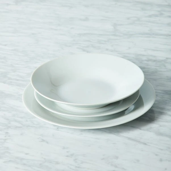 White Rim 12 Piece Dinner Set 8 White Rim 12 Piece Dinner Set - Image 6