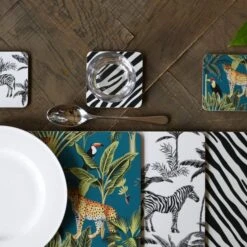 Set Of 4 Madagascar Zebra Repeat Placemats -Kitchen Supplies 1000161661 alt02