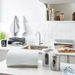 Black Roll Bread Bin -Kitchen Supplies 1000163325 alt02