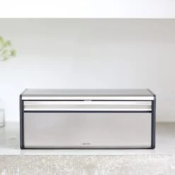 Brabantia Matt Steel Fall Front Bread Bin 9 Brabantia Matt Steel Fall Front Bread Bin -Kitchen Supplies 1000168396 alt02