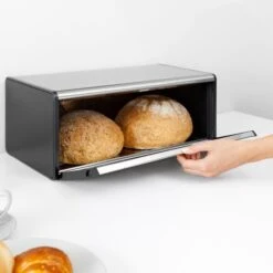 Brabantia Matt Steel Fall Front Bread Bin 11 Brabantia Matt Steel Fall Front Bread Bin -Kitchen Supplies 1000168396 alt04