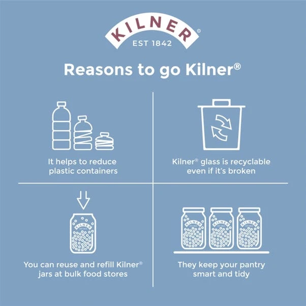 Kilner 0.85 Litre Universal Storage Jar 4 Kilner 0.85 Litre Universal Storage Jar - Image 2