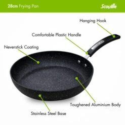 Scoville Neverstick Non-stick Aluminium Frying Pan, 28cm -Kitchen Supplies 30420426 alt05