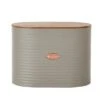 Metal Grey And Copper Bread Bin 1 Metal Grey And Copper Bread Bin -Kitchen Supplies 30647665