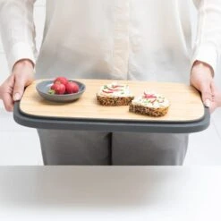 Brabantia Dark Grey Nic Bread Bin -Kitchen Supplies 30704231 alt03