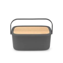Brabantia Dark Grey Nic Bread Bin -Kitchen Supplies 30704231 alt04