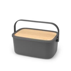 Brabantia Dark Grey Nic Bread Bin -Kitchen Supplies 30704231 alt05