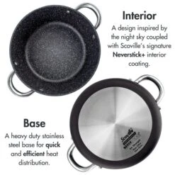 Scoville Neverstick 6 Non-stick Aluminium Casserole Dish, 24cm -Kitchen Supplies 30737633 alt08