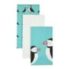 Set Of 3 Puffin Tea Towels -Kitchen Supplies 30769785