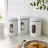 Set Of 3 Metal Kitchen Canisters -Kitchen Supplies 30796316