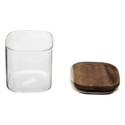 Set Of 3 Air Seal Square Glass Storage Jars -Kitchen Supplies 30816120 alt02