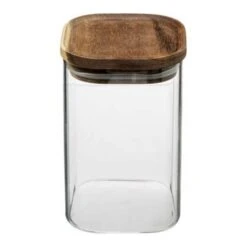 Set Of 3 Air Seal Square Glass Storage Jars -Kitchen Supplies 30816121 alt01