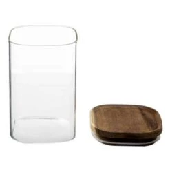 Set Of 3 Air Seal Square Glass Storage Jars -Kitchen Supplies 30816121 alt02