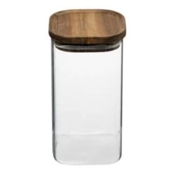 Set Of 3 Air Seal Square Glass Storage Jars -Kitchen Supplies 30816122 alt01