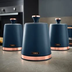 Set Of 3 Tower Cavaletto Kitchen Canisters -Kitchen Supplies 30822138