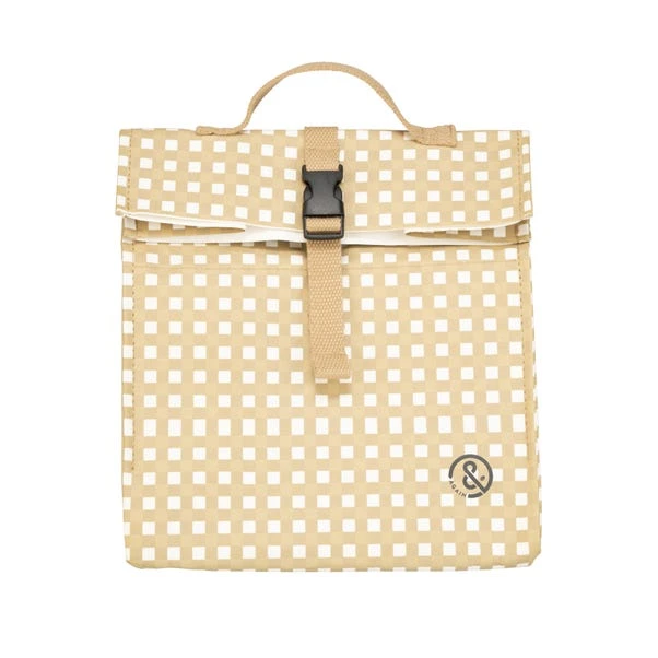 &Again Gingham Paper Cooler Lunch Bag 4 &Again Gingham Paper Cooler Lunch Bag - Image 2