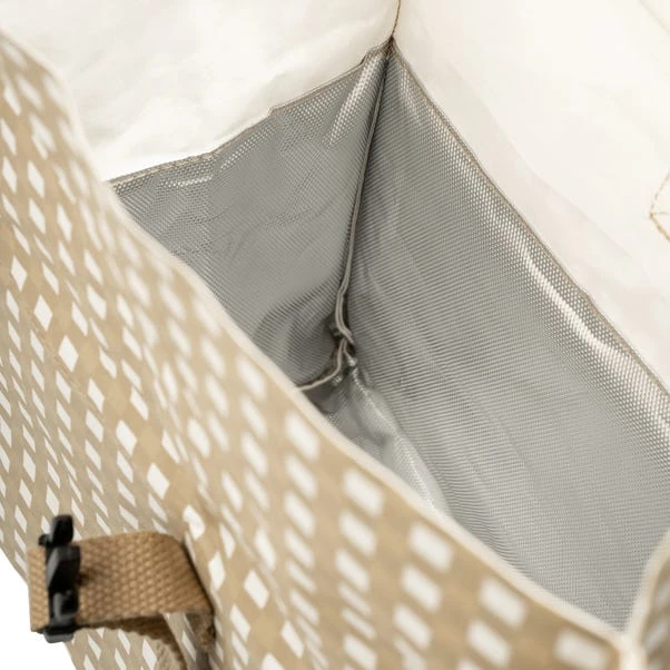 &Again Gingham Paper Cooler Lunch Bag 6 &Again Gingham Paper Cooler Lunch Bag - Image 4