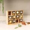 Kitchen Pantry Acacia 12 Jar Spice Rack -Kitchen Supplies 30827568