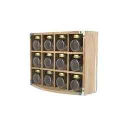 Kitchen Pantry Acacia 12 Jar Spice Rack -Kitchen Supplies 30827568 alt01