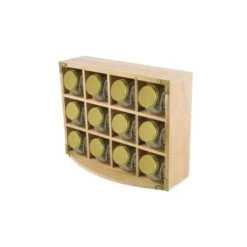 Kitchen Pantry Acacia 12 Jar Spice Rack -Kitchen Supplies 30827568 alt02