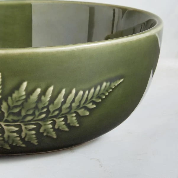 Churchgate Embossed Fern Cereal Bowl 4 Churchgate Embossed Fern Cereal Bowl - Image 2