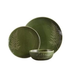 Churchgate Embossed Fern 12 Piece Dinner Set -Kitchen Supplies 30835547 alt04