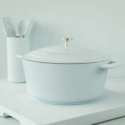 MasterClass Non-Stick Cast Aluminium 24cm Casserole Dish, 4L