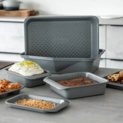 MasterClass Smart Ceramic Non Stick Square Baking Cake Tin -Kitchen Supplies 30848508 alt03