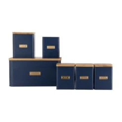 Typhoon Otto Square Navy Bread Bin -Kitchen Supplies 30848874 alt01