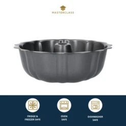 MasterClass Non Stick Fluted Cake Pan Round 27cm -Kitchen Supplies 30848918 alt06