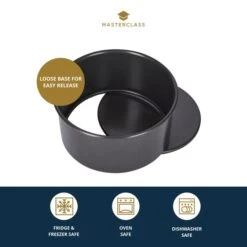 MasterClass Non Stick Loose Base Deep Cake Pan Round 16cm -Kitchen Supplies 30848950 alt04