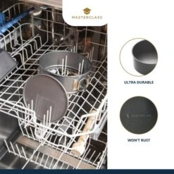 MasterClass Non Stick Spring Form Loose Base Cake Pan Round 15cm -Kitchen Supplies 30848959 alt08