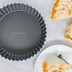 MasterClass Non Stick Extra Deep Fluted Flan Tin 25cm -Kitchen Supplies 30848977 alt04