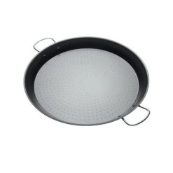 KitchenCraft World Of Flavours Non-Stick Carbon Steel Paella Pan, 46cm