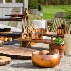 Artesà Acacia Wood Platform Platter Serving Board -Kitchen Supplies 30851633 alt02