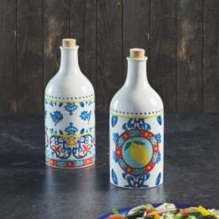KitchenCraft World Of Flavours Ceramic Oil And Vinegar Set -Kitchen Supplies 30851654 alt04