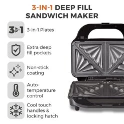 Tower 3 In1 Deep Fill Sandwich Maker -Kitchen Supplies 30857581 alt02