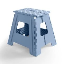 Large Ashley Blue Step Stool -Kitchen Supplies 30870002 alt02