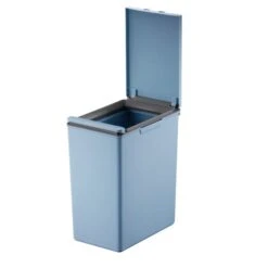 EKO Morandi 20 Litre Titanium Blue Press Top Bin -Kitchen Supplies 30870965 alt02