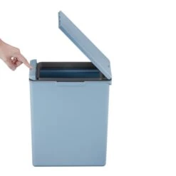 EKO Morandi 20 Litre Titanium Blue Press Top Bin -Kitchen Supplies 30870965 alt03