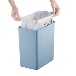 EKO Morandi 20 Litre Titanium Blue Press Top Bin -Kitchen Supplies 30870965 alt04