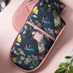 Kew Midnight Floral Double Oven Glove