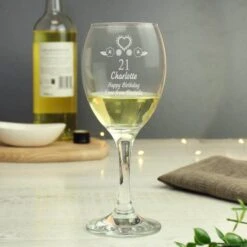 Personalised Birthday Craft Wine Glass -Kitchen Supplies 30878462 alt01