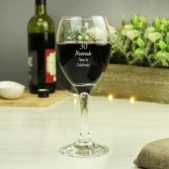 Personalised Birthday Craft Wine Glass -Kitchen Supplies 30878462 alt02
