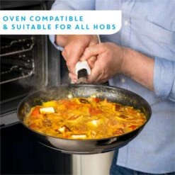 Jamie Oliver By Tefal Quick & Easy Stainless Steel Frying Pan, 28cm 12 Jamie Oliver By Tefal Quick & Easy Stainless Steel Frying Pan, 28cm -Kitchen Supplies 30894948 alt03