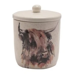 Meg Hawkins Highland Cow Storage Canister -Kitchen Supplies 30904930 alt02