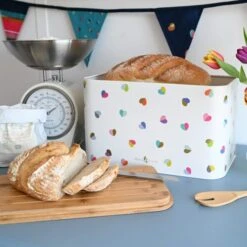 Mini Confetti 15L Bread Bin With Integrated Chopping Board