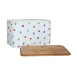 Mini Confetti 15L Bread Bin With Integrated Chopping Board -Kitchen Supplies 30915286 alt02
