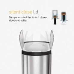 Simplehuman Simple Human Stainless Steel Butterfly Pedal Bin -Kitchen Supplies 30915827 alt05