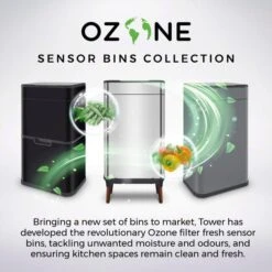 Tower 50L Ozone Recycling Sensor Bin -Kitchen Supplies 30919614 alt09